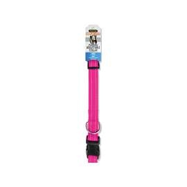 Petmate 0326166 Adjustable Dog Collar, 18 in L Collar, Nylon, Pink