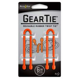 2PK 6" ORG Gear Tie