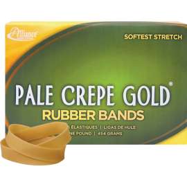 Alliance 1lb Box Pale Crepe Gold Rubber Bands