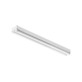 LITHONIA LIGHTING 240GVW Striplight, 120 V, 25 W, 2-Lamp, LED Lamp, 2200 Lumens, 4000 K Color Temp, Steel Fixture