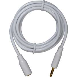 6' 3.5mm WHT EXT Cable