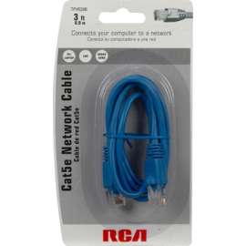 3' BLU Cat5 Cable