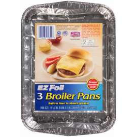 3PK 11-1/4x8 Broil Pan