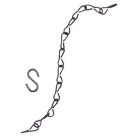 3PK 18" BLK FLWR Chain