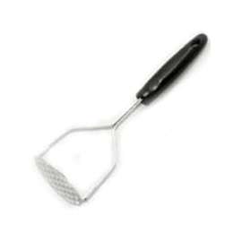 CHEF CRAFT 12923 Potato Masher, Stainless Steel Head, Black Handle