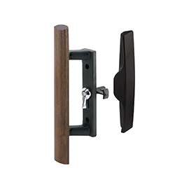 Prime-Line C 1095 Handle Set, Die-Cast/Wood, Wood, 1 in Thick Door