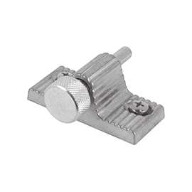 Prime-Line S4002 Patio Door Lock, Aluminum, Zinc, 3/16, 1/8, 1/4 in Thick Door