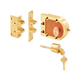 Prime-Line SE 15361 Deadbolt, Keyed Different Key, Bronze, Brushed Brass, Segal Keyway