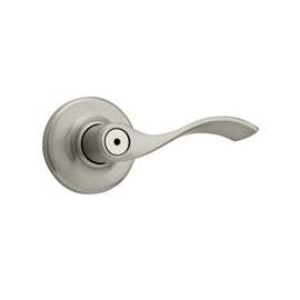 Kwikset 300BL-15 6AL Privacy Lever, Satin Nickel