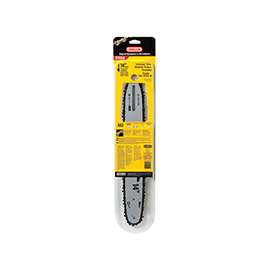Oregon AdvanceCut 27856 Bar and Chain Combo, Small Bar Nose Radius, 52-Drive Link, 91PX Chain, 3/8 in TPI/Pitch