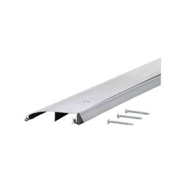 M-D 08433 Bumper Threshold with Insert, 36 in L, 3-3/16 in W, Aluminum