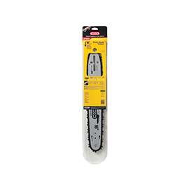 Oregon AdvanceCut 27853 Bar and Chain Combo, Small Bar Nose Radius, 60-Drive Link, 72V Chain, 3/8 in TPI/Pitch
