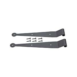 ProSource SH-S01-PS Strap Hinge, 10 in, Black, Screw Mounting