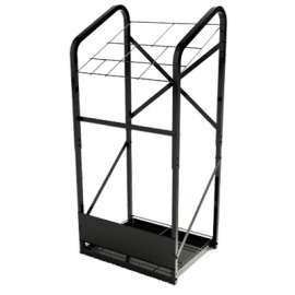 Black PVC Cut Pipe Rack