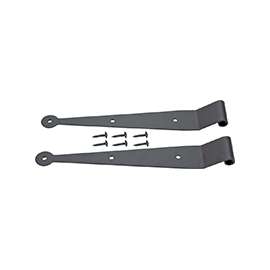 ProSource SH-S02-PS Strap Hinge, 10 in, Black, Screw Mounting