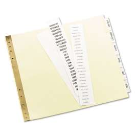 Insertable Clear Tab Dividers for Data Binders, 6-Tab, 11 x 9 1/2