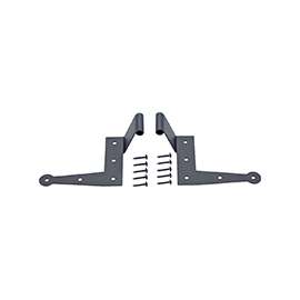 ProSource SH-S04-PS L-Hinge, 7-3/4 x 4-7/8 x 7/8 in, Black, Screw Mounting