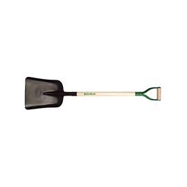 UnionTools 79809 Scoop Shovel, 11-1/4 in W Blade, 14-1/2 in L Blade, Steel Blade, North American Hardwood Handle