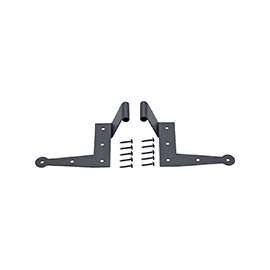 ProSource SH-S05-PS L-Hinge, 7-3/4 x 4-7/8 x 2-1/8 in, Black, Screw Mounting