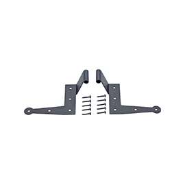 ProSource SH-S06-PS L-Hinge, 7-3/4 x 4-7/8 x 2-3/4 in, Black, Screw Mounting