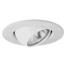 4" WHT Eyeball Trim
