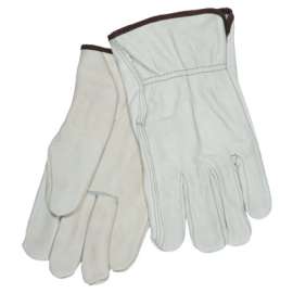 Unlined Drivers Gloves, CV Grade Grain Cow Leather, X-Large, Straight Thumb, Beige