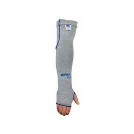 Dyneema Sleeves with Thumbhole, 7 Gauge Dyneema, 18 in Long, Gray/Blue,
