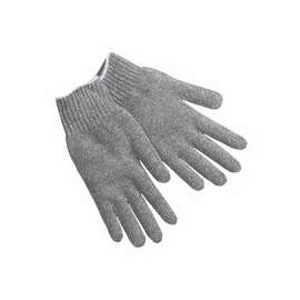 Knit Gloves, Large, Hemmed, Heavy Weight, Gray