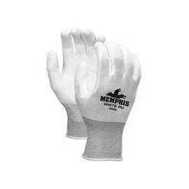 PU Coated Gloves, Large, White