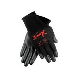 Ninja X Bi-Polymer Coated Palm Gloves, Small, Black