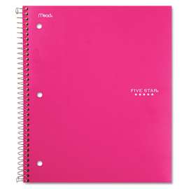Wirebound Trend Notebook, 1 Subject, Wide/Legal Rule, Pink Cover, 10.5 x 8, 100 Pages