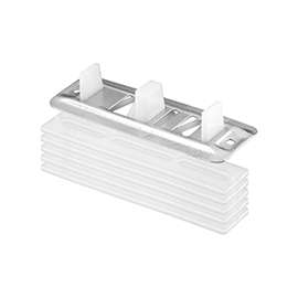 Prime-Line N 6661 Closet Door Guide, Plastic/Steel, White, Floor Mounting