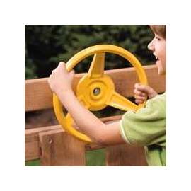 PLAYSTAR PS 7840 Steering Wheel, HDPE, Yellow