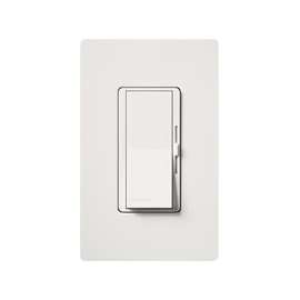 Lutron Diva DVWCL-153PH-WH-C C.L Dimmer with Wallplate, 1.25 A, 120 V, 150 W, CFL, Halogen, Incandescent, LED Lamp