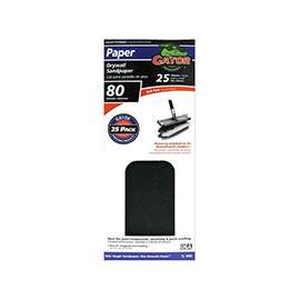 Gator 3310 Sanding Sheet, 11 in L, 4-3/8 in W, 80 Grit, Coarse, Silicone Carbide Abrasive