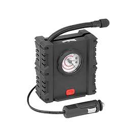GENUINE VICTOR 500 22-1-30500-8 Tire Inflator, 12 V, 1 to 50 psi Pressure, Dial Gauge, ABS, Black/Red
