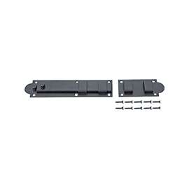 ProSource SH-S10-PS Slide Bolt, 12 x 2 x 3/4 in, Black, Screw Mounting