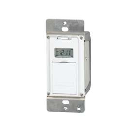 Intermatic EI500 EI500WC Electronic In Wall Timer, 15 A, 1 min Cycles, LCD Display, Wall Mounting