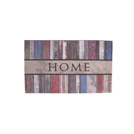 Simple Spaces T1995 Door Mat, 30 in L, 18 in W, Flocking Pattern, Polyester Surface