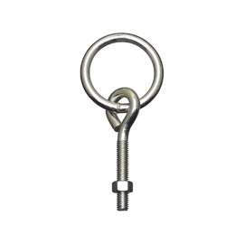 National Hardware 2061BC Series N220-624 Hitch Ring with Eye Bolt, 160 lb Working Load, 2 in ID Dia Ring, Steel, Zinc