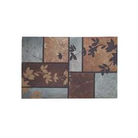 Simple Spaces T659 Door Mat, 34 in L, 22 in W, Flocking Pattern, Polyester Surface