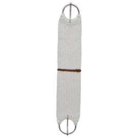 24" WHT/BRN Pony Cinch