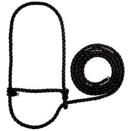 7' Cow BLK Rope Halter