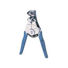 Wire Strippers, 7 1/4 in, 10-22 AWG, 1/11;1/14;1/21;18/125;2/33;6/53 in, Blue