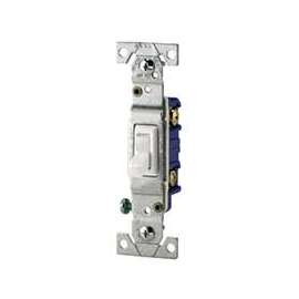 SWITCH TOGGLE 15A 120VAC WHITE