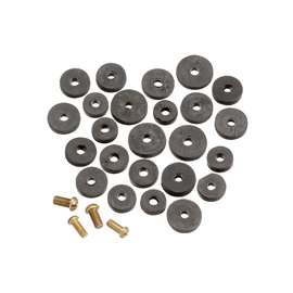 Plumb Pak PP805-20 Faucet Washer Assortment, Rubber, For: Sink and Faucets