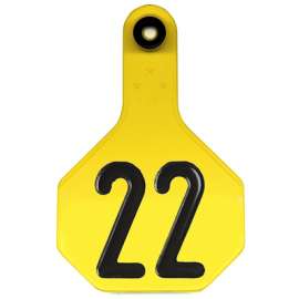 25PK MED YEL Number Tag
