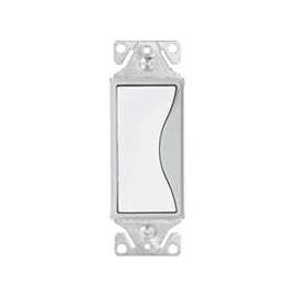 Eaton Wiring Devices Aspire 9503WS Rocker Switch, 15 A, 120/277 V, 3-Way, Push-In Terminal, White