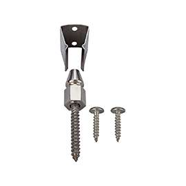 ProSource SH-S13-PS Acorn Holdback, 1-1/2 x 1 x 7/8 in, Silver, Screw Mounting