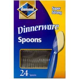 24CT CLR Plas Spoon